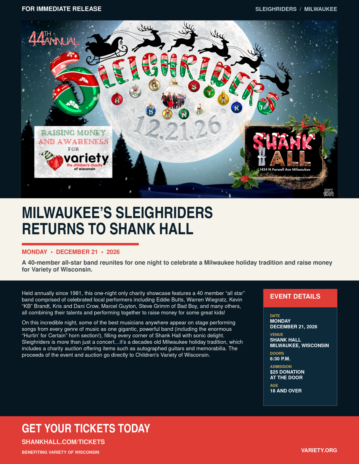 Sleighriders - Variety - the Children's Charity of Wisconsin